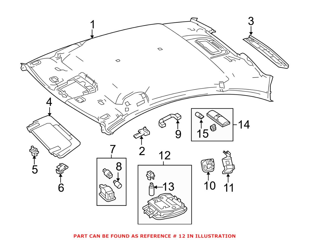 Mercedes Reading Light 20482019237E94